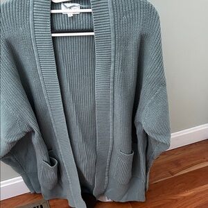 Lou & Grey Sage Open-Front Cardigan